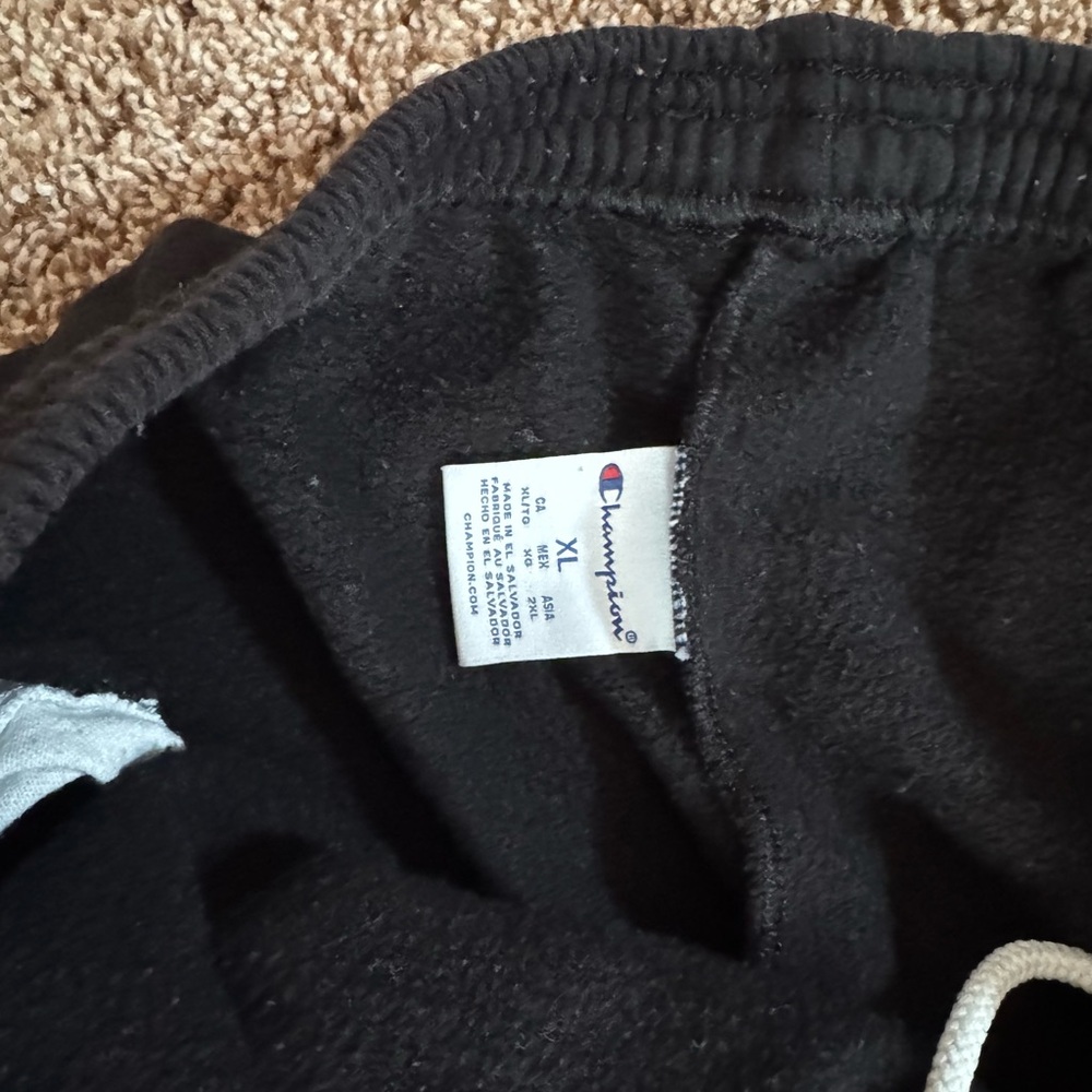 Mens XL Champion Black Sweatpants UT - Picture 4 of 4